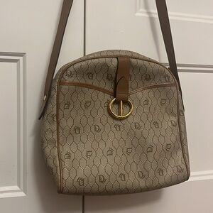 Stunning Vintage Authentic Christian Dior vintage honeycomb cross boat bag purse